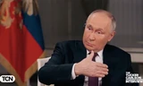 Tổng thống Nga Vladimir Putin trong cuộc trả lời phỏng vấn Tucker Carlson