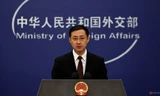 Người phát ngôn Bộ Ngoại giao Trung Quốc Lâm Kiếm. (Ảnh: Reuters)