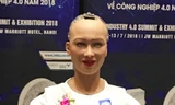 Robot công dân đầu tiên - Sophia xuất hiện sáng nay tại Hà Nội