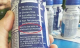 Mặt hàng sữa Ensure có dãn mác cấm bán ở Việt Nam