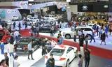 Một góc Triển lãm Ô tô quốc tế Việt Nam 2017. Ảnh: Tuấn Nguyễn