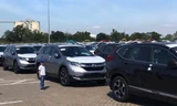 Ô tô nhập khẩu về cảng Hiệp Phước (TP.HCM) dịp cuối năm 2017