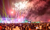 Màn pháo hoa rực rỡ khai hội Đền Hùng 2019