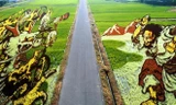 Cận cảnh cánh đồng nghệ thuật được tạo hình kỳ công ở Nhật