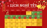Chi tiết lịch nghỉ Tết Nguyên Đán Kỷ Hợi 2019