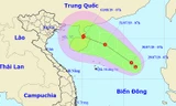 Xuất hiện vùng áp thấp trên Biển Đông hướng vào Việt Nam