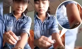 Cô gái ở Nghệ An cắt tay ngay sau khi chia tay người yêu.