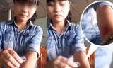 Cô gái ở Nghệ An cắt tay ngay sau khi chia tay người yêu.