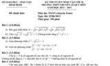 Tin 'hot' giáo dục: Thầy giáo làm lộ đề thi ở Khánh Hòa