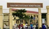Trường Tiểu học Bình Chánh (xã Nhựt Chánh, huyện Bến Lức, tỉnh Long An) nơi xảy ra sự việc cô giáo quỳ gối xin lỗi phụ huynh học sinh gây xôn xao dư luận.