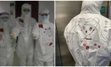 [Độc] Bí ẩn những hình vẽ đặc biệt trên quần áo bảo hộ của nhân viên y tế Vũ Hán