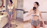 Lộ ảnh bikini nóng bỏng hiếm hoi của Lệ Quyên