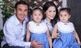 Vợ chồng Quyền Linh và 2 công chúa xinh đẹp