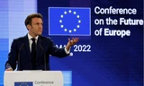 Tổng thống Pháp Emmanuel Macron đề xuất mô hình mới của châu Âu để Ukraine tham gia. (Ảnh: Reuters)