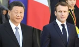 Chủ tịch Trung Quốc Tập Cận Bình và Tổng thống Pháp Emmanuel Macron trong cuộc gặp tại Paris năm 2019. (Ảnh: Getty)