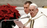 Giáo hoàng Francis lên án lòng tham và chiến tranh trong bài giảng đêm Giáng sinh 24/12. (Ảnh: Reuters) 