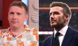 Diễn viên hài Joe Lycett (trái) và cựu danh thủ David Beckham. (Ảnh: CNN)