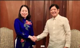 Phó Chủ tịch nước Võ Thị Ánh Xuân trong cuộc hội kiến tân Tổng thống Philippines. (Ảnh: Mofa)
