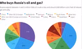 Tỷ lệ các quốc gia mua dầu và khí đốt của Nga. (Đồ hoạ: Reuters)