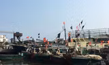 Đội tàu cá Trung Quốc ở đảo Hải Nam tháng 4/2016. (Ảnh: Reuters)