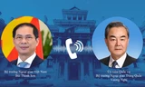 Bộ trưởng Ngoại giao Bùi Thanh Sơn và Bộ trưởng Ngoại giao Trung Quốc Vương Nghị. (Ảnh: Mofa)