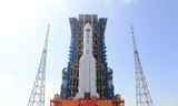 Khoang Mộng Thiên được đưa lên bằng tên lửa Trường Chinh-5B Y7 từ đảo Hải Nam. (Ảnh: Xinhua)