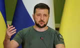 Tổng thống Ukraine Volodymyr Zelensky. (Ảnh: Reuters)