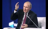 Tổng thống Nga Vladimir Putin phát biểu tại diễn đàn về đối ngoại ngày 27/10. (Ảnh: Reuters)