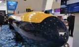Tàu ngầm không người lái Haishen 6000 (Poseidon 6000) được trưng bày tại Triển lãm hàng không quốc tế Chu Hải. (Ảnh: Weibo)