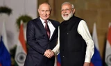 Thủ tướng Ấn Độ Narendra Modi và Tổng thống Nga Vladimir Putin trong cuộc gặp vào tháng 6/2021. (Ảnh: CNN)