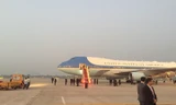 Chuyên cơ Air Force One của Mỹ đưa Tổng thống Trump hạ cánh xuống sân bay Nội Bài tháng 11/2017.