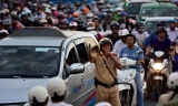 Tình trạng kẹt xe ở TP HCM. Ảnh: Lê Quân.