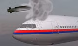 Mô phỏng tên lửa đất đối không tấn bắn trúng máy bay MH17. Ảnh: Huffington Post.
