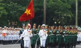 Xem đội danh dự Quân đội Nhân dân Việt Nam đón khách quý