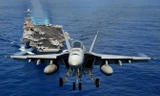 Tiêm kích cất cánh từ tàu sân bay USS John C. Stennis của hải quân Mỹ. Ảnh: USAF.
