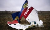 Một phần xác máy bay MH17 ở làng Grabovo, cách Donetsk, Ukraine khoảng 80km về phía đông ngày 10/11/2014. Ảnh: AFP-TTXVN.