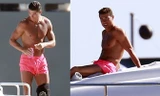 Lộ ảnh Ronaldo “bó gối” khi nghỉ mát ở Ibiza