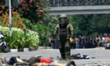 Vụ khủng bố tại Jakarta ngày 14/1 đã khiến dư luận khu vực bàng hoàng. Ảnh: Detik.