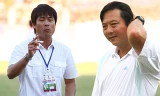 Nguyễn Hữu Thắng (trái) và Lê Huỳnh Đức thuộc thế hệ HLV trẻ tài năng nhất hiện nay của bóng đá Việt Nam. Ảnh: Đức Đồng.