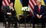 Tổng thống Ukraine Volodymyr Zelenskiy gặp Tổng thống Mỹ Donald Trump tại New York ngày 25/9. Ảnh: Reuters
