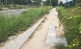 Đá lát vỉa hè xuống cấp, vỡ nát