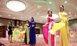 Ngắm thí sinh hoa hậu mặc áo dài đi catwalk
