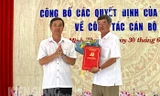 Kiên Giang công bố quyết định về công tác cán bộ