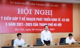 Chủ tịch UBND thành phố Hà Nội Chu Ngọc Anh phát biểu tại hội nghị
