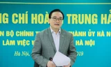 Bí thư Thành ủy Hà Nội Hoàng Trung Hải. Ảnh: Trường Phong