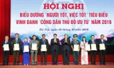 Hà Nội vinh danh 9 công dân Thủ đô ưu tú