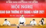 Chủ tịch Hà Nội Chu Ngọc Anh phát biểu tại hội nghị