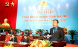Ông Phạm Quang Thanh tái đắc cử Chủ tịch LĐLĐ thành phố Hà Nội