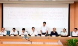 Chủ tịch UBND thành phố Hà Nội Nguyễn Đức Chung phát biểu tại buổi làm việc. Ảnh: KTĐT