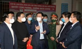 Bí thư Vương Đình Huệ kiểm tra đột xuất việc phòng chống dịch COVID-19